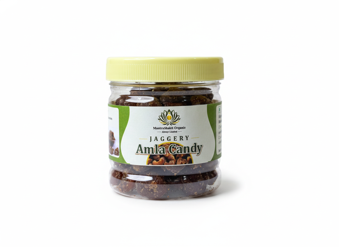 Jaggery Amla Candy MantraShakti Organic – Immunity Boosting Healthy Digestive Snack