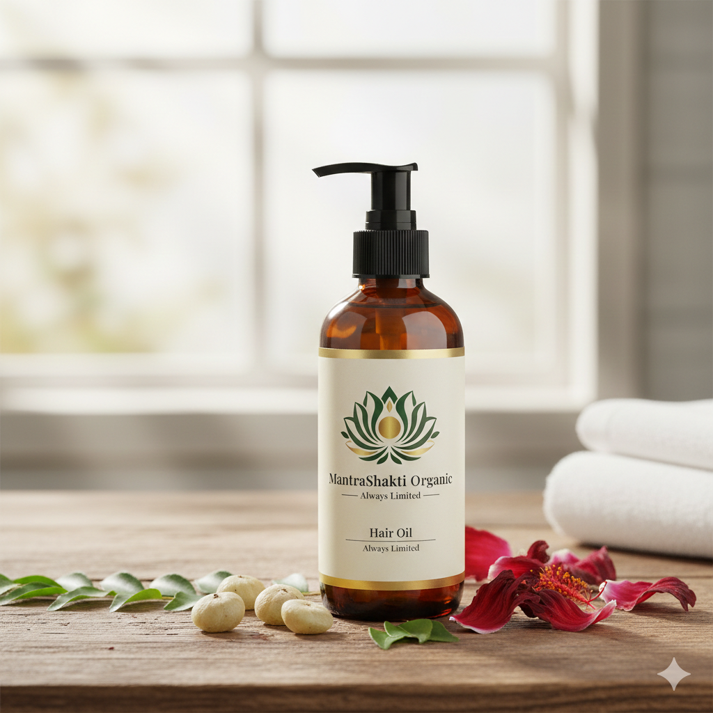 MantraShakti Ayurvedic Hair Oil – Herbal Growth & Scalp Nourishing Oil (100ml)